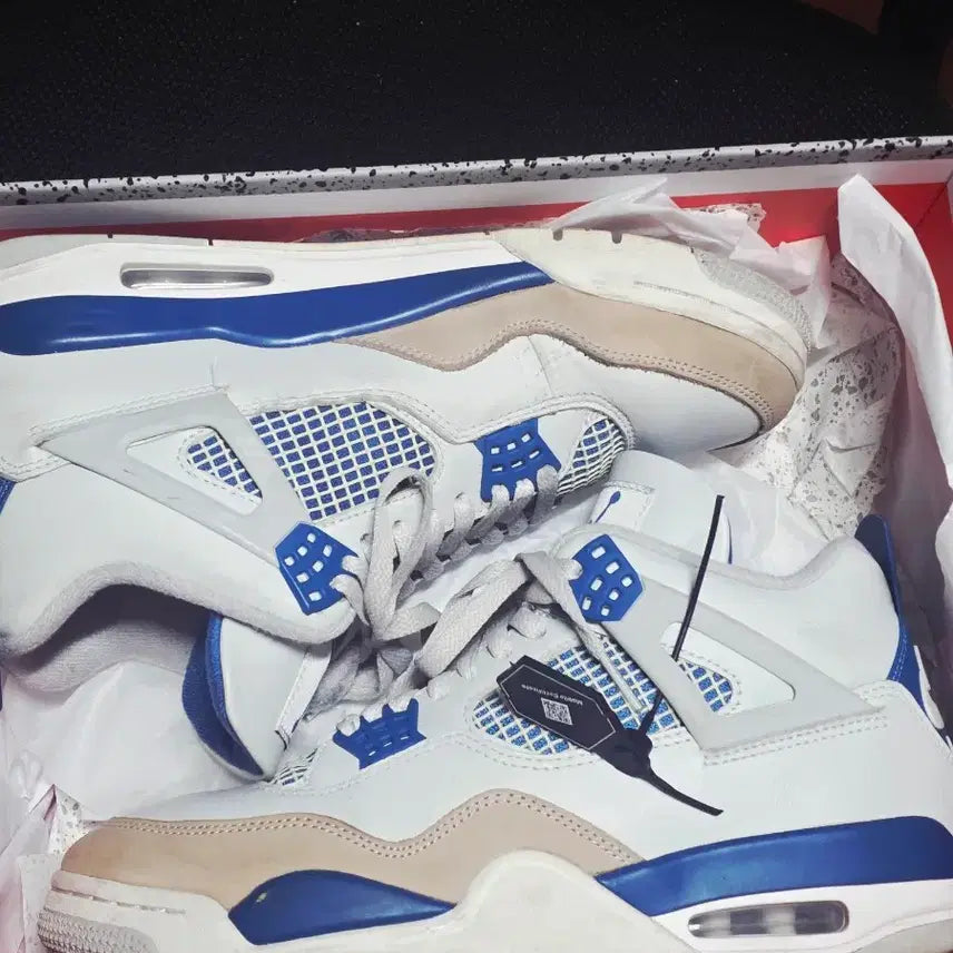 [BUNJANG] Jordan 4 Industrial Blue Sneakers / 조던4 인더스트리얼 블루