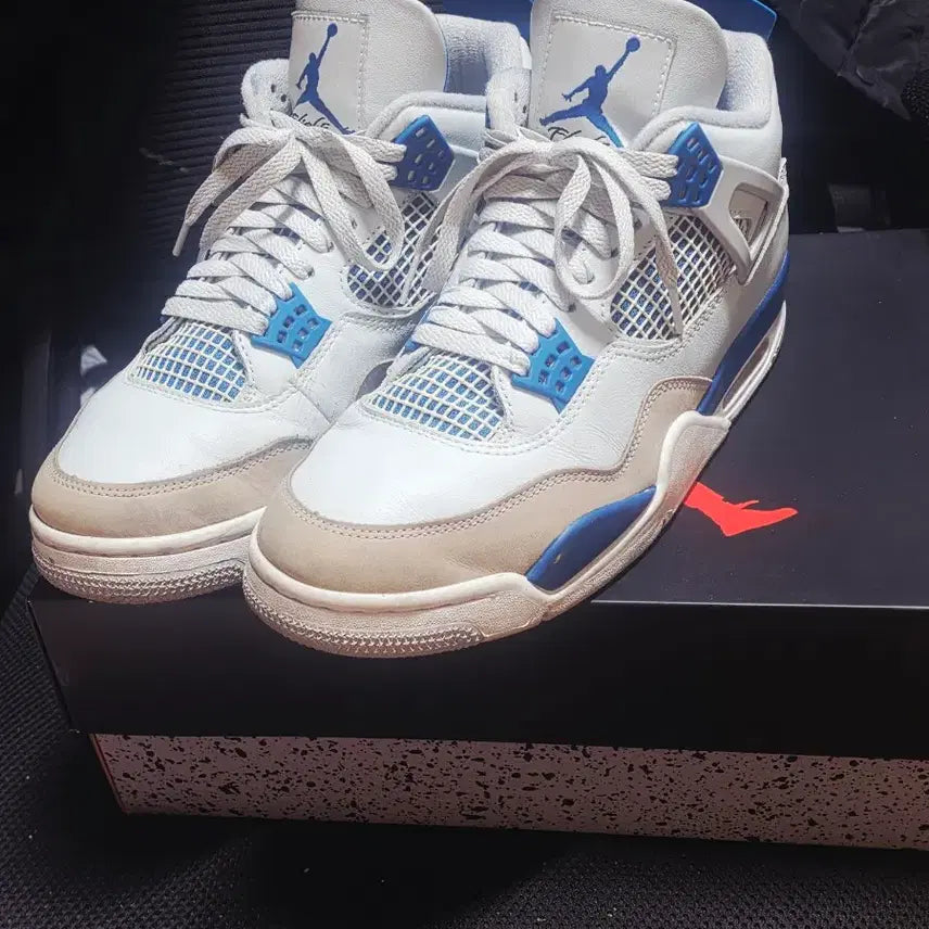 [BUNJANG] Jordan 4 Industrial Blue Sneakers / 조던4 인더스트리얼 블루