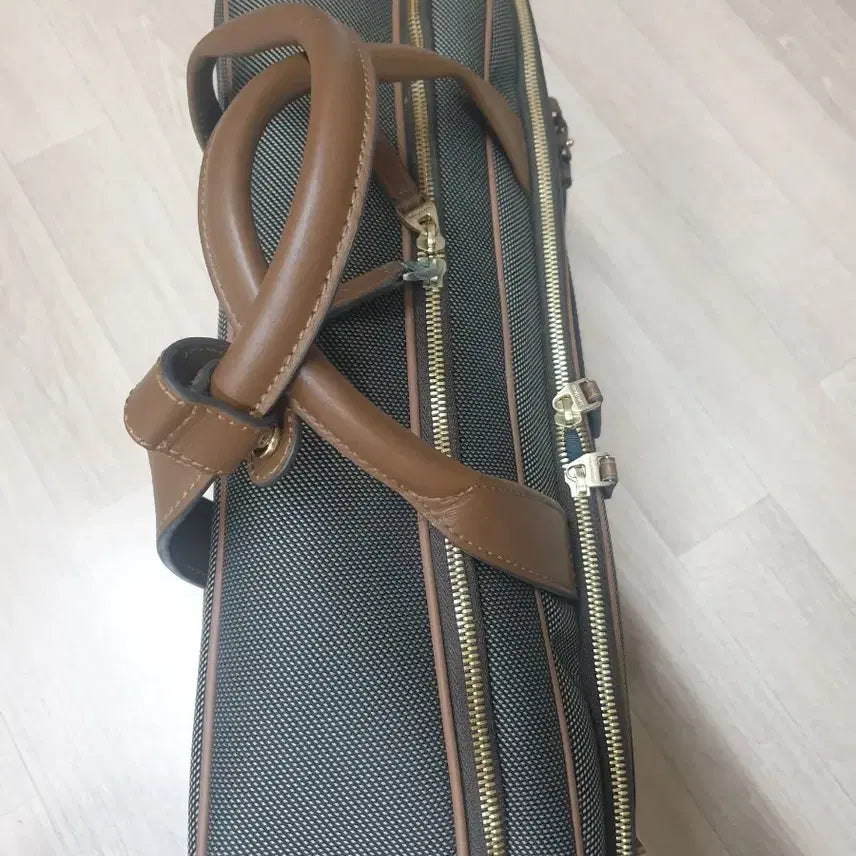 [BUNJANG] Samsonite Brown Leather Briefcase / 쌤소나이트 브라운 서류 가방