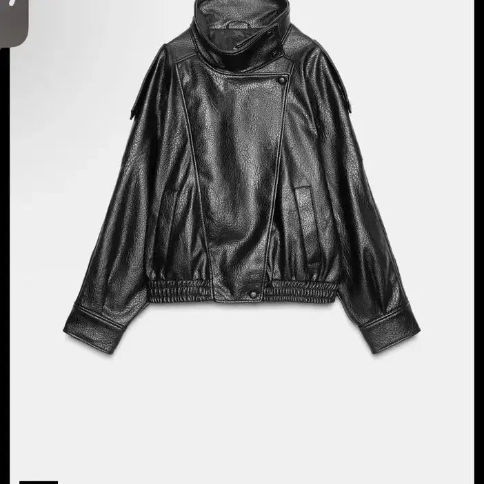 [BUNJANG] ZARA High Neck Leather Jacket M / 자라 하이넥레더점퍼 m