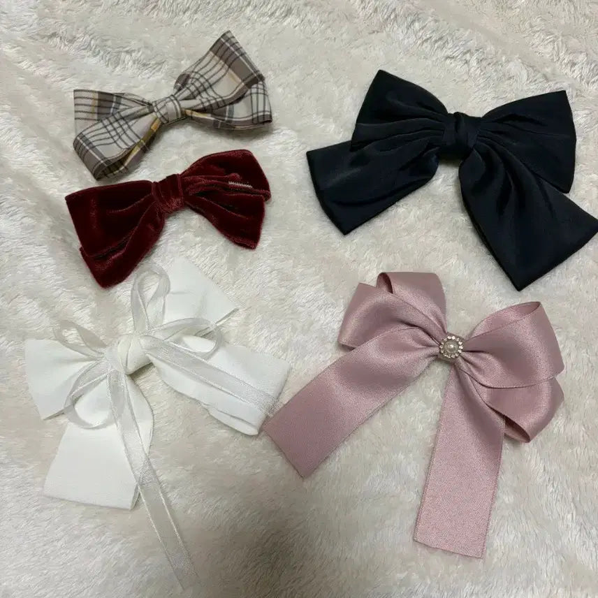 [BUNJANG] Unspecified Ribbon Hairpin Bundle Set / 일괄가격 리본 헤어핀 세트