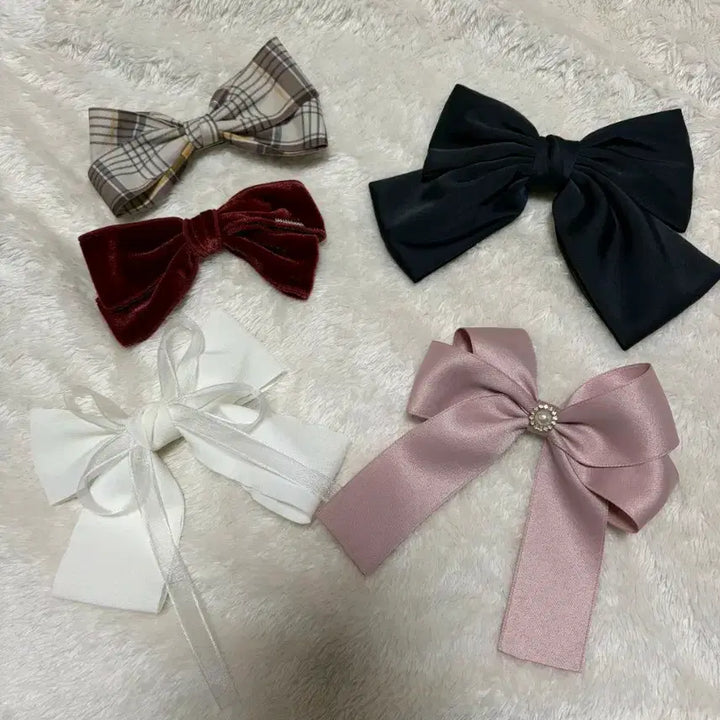 [BUNJANG] Unspecified Ribbon Hairpin Bundle Set / 일괄가격 리본 헤어핀 세트