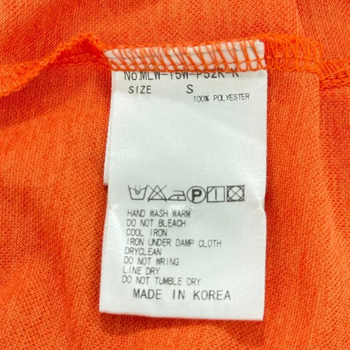 [BUNJANG] Mark & Rona Orange Long Sleeve Polo Shirt / 정품 마크앤로나 mark&rona 골프웨어 오렌지 긴팔 카라티