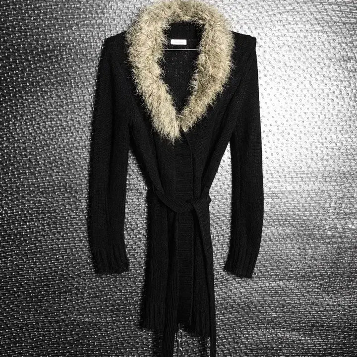 [BUNJANG] Win Fame Fur Cardigan / win fame 퍼 가디건