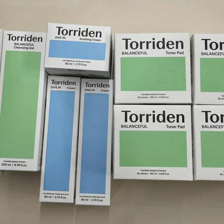 [BUNJANG] Torriden Skincare Bundle Set / 토리든 제품 (클렌징젤,폼,토너패드,수딩크림,크림)