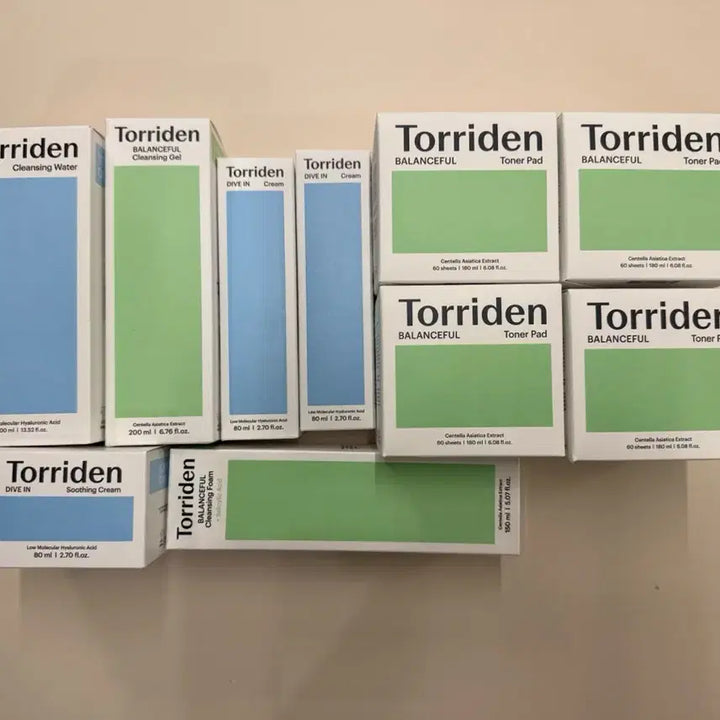 [BUNJANG] Torriden Skincare Bundle Set / 토리든 제품 (클렌징젤,폼,토너패드,수딩크림,크림)