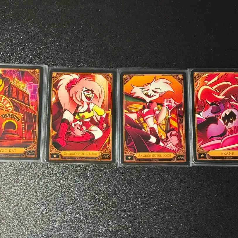 [BUNJANG] Hazbin Hotel Angel Dust Trading Card Bundle Set / 해즈빈 호텔 트레이딩 카드 트레카 엔젤 체리 일괄