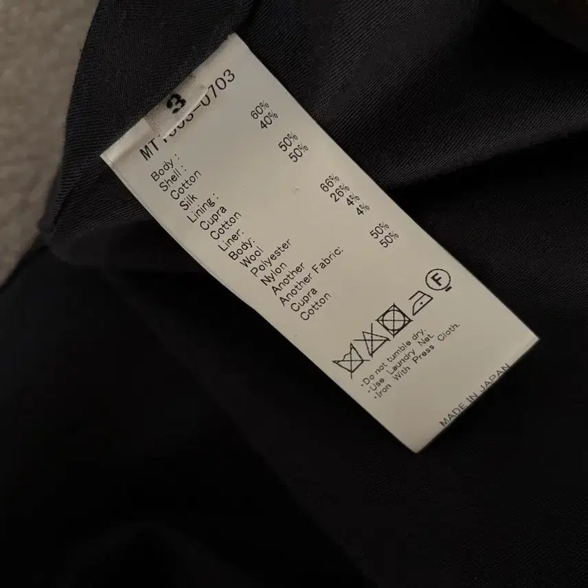 [BUNJANG] Maatee&sons Cotton Silk Coat Navy / 마티앤선즈 maatee&sons 코튼실크 코트 네이비 3