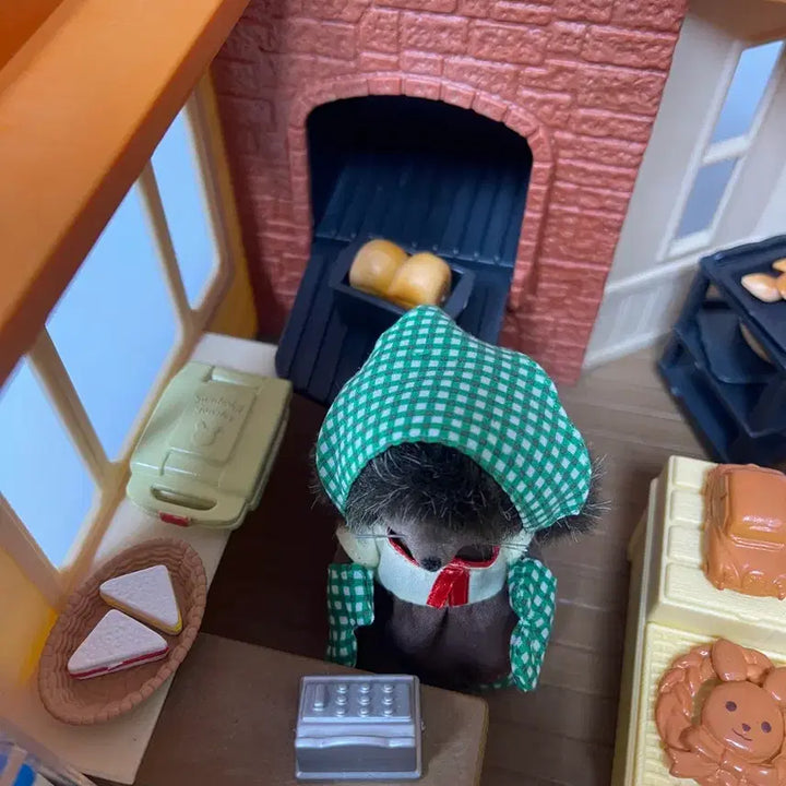 [BUNJANG] Sylvanian Families Old Brick Bakery Set / 실바니안 올드 브릭 베이커리 세트 고슴도치 모녀