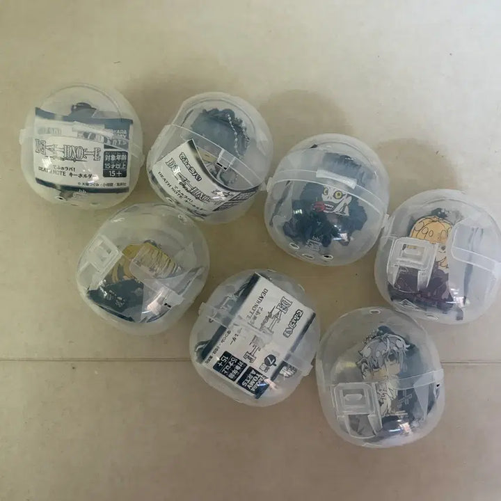 [BUNJANG] Death Note Rubber Keyring Bundle Set / 데스노트 가챠 러버키링 러버스트랩 라이토 엘 미사 류크 렘 니아 멜로
