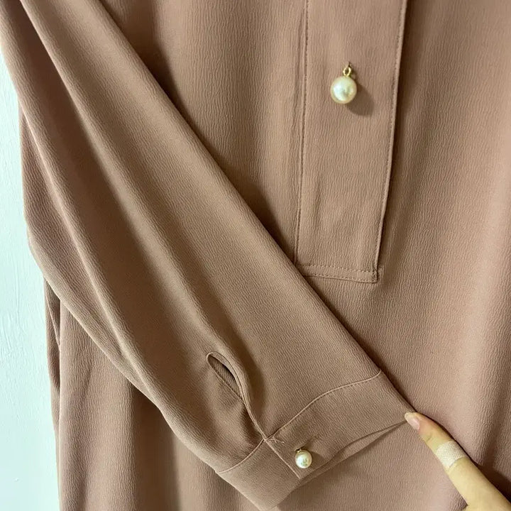 [BUNJANG] BREAL Pink Blouse - Size 55 / BREAL 브리얼 핑크 블라우스 55사이즈