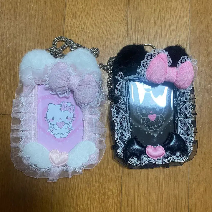 [BUNJANG] Hello Kitty Angel Devil Photocard Holder Bundle Set / 헬로키티 천사악마 포카홀더 일괄