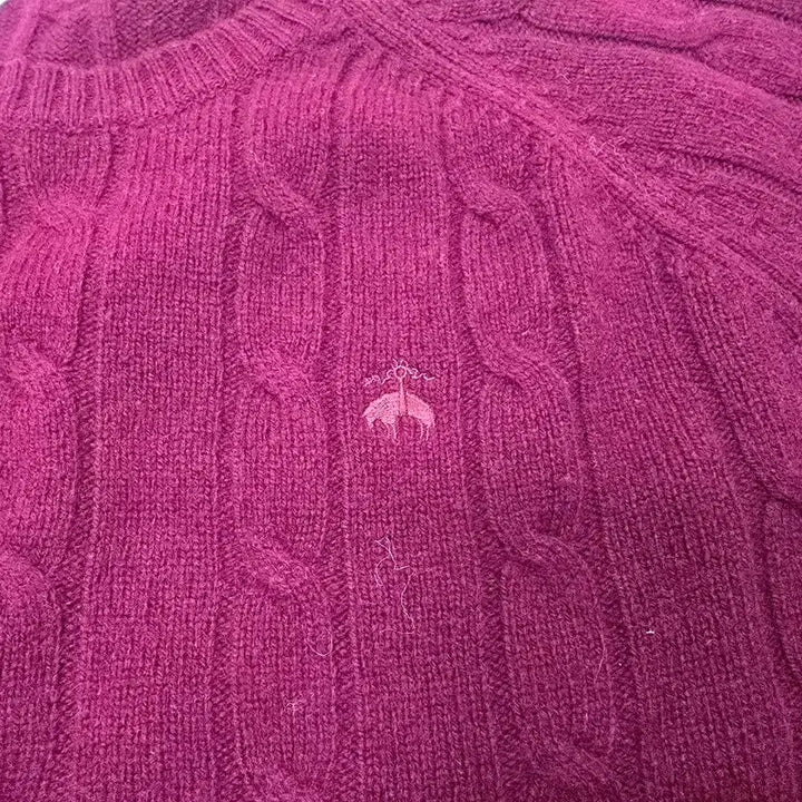 [BUNJANG] Brooks Brothers Cable Knit Wool Sweater / 새제품 브룩스 브라더스 울 케이블 니트 스웨터