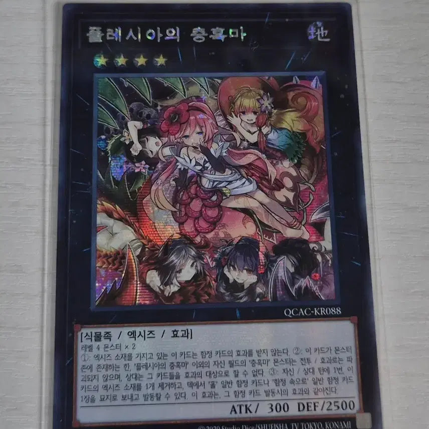 [BUNJANG] Yu-Gi-Oh! Plesioth, Trap Hole Creature Secret Rare Card / 유희왕 플레시아의 충혹마 시크
