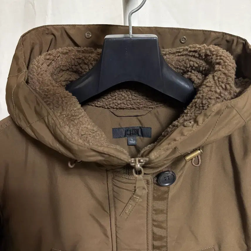 [BUNJANG] Uniqlo N3B Hybrid Down Parka / Brown, L / 유니클로 N3B 베이스 하이브리드 다운 파카 / 브라운, L