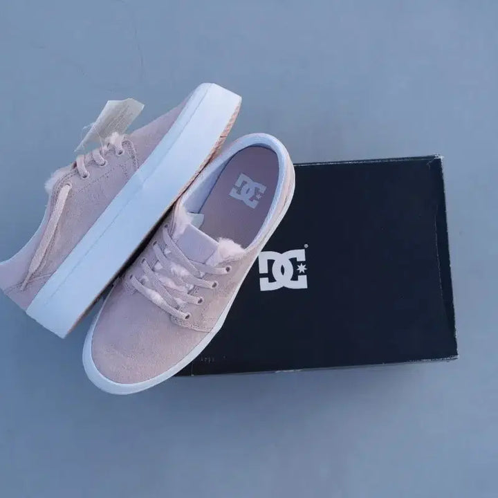[BUNJANG] DC Trase Platform SE Pink Suede Sneakers / DC Trase Platform SE 핑크 스웨이드 새상품 260