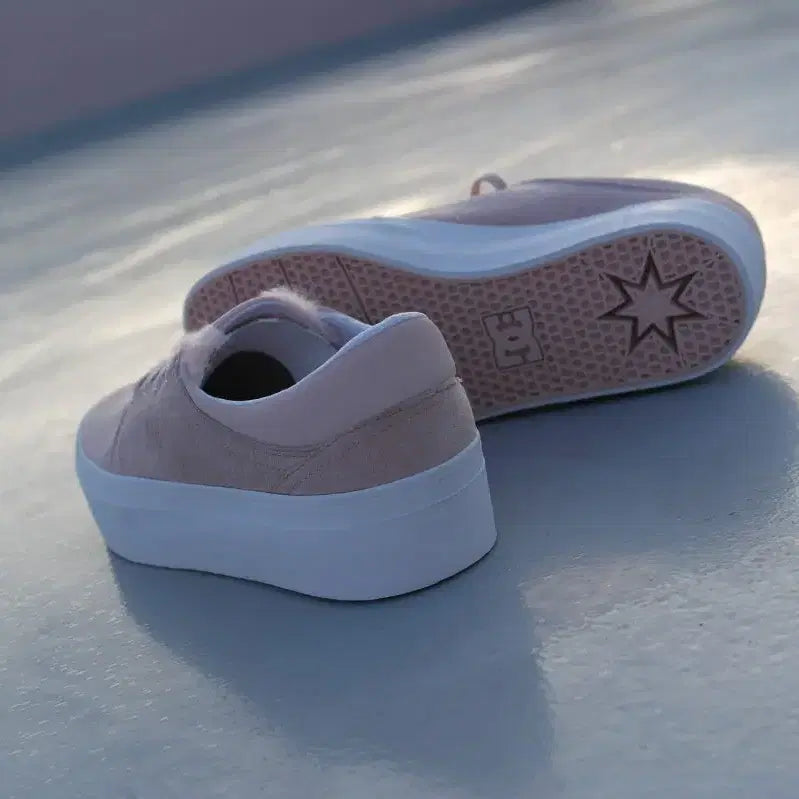 [BUNJANG] DC Trase Platform SE Pink Suede Sneakers / DC Trase Platform SE 핑크 스웨이드 새상품 260