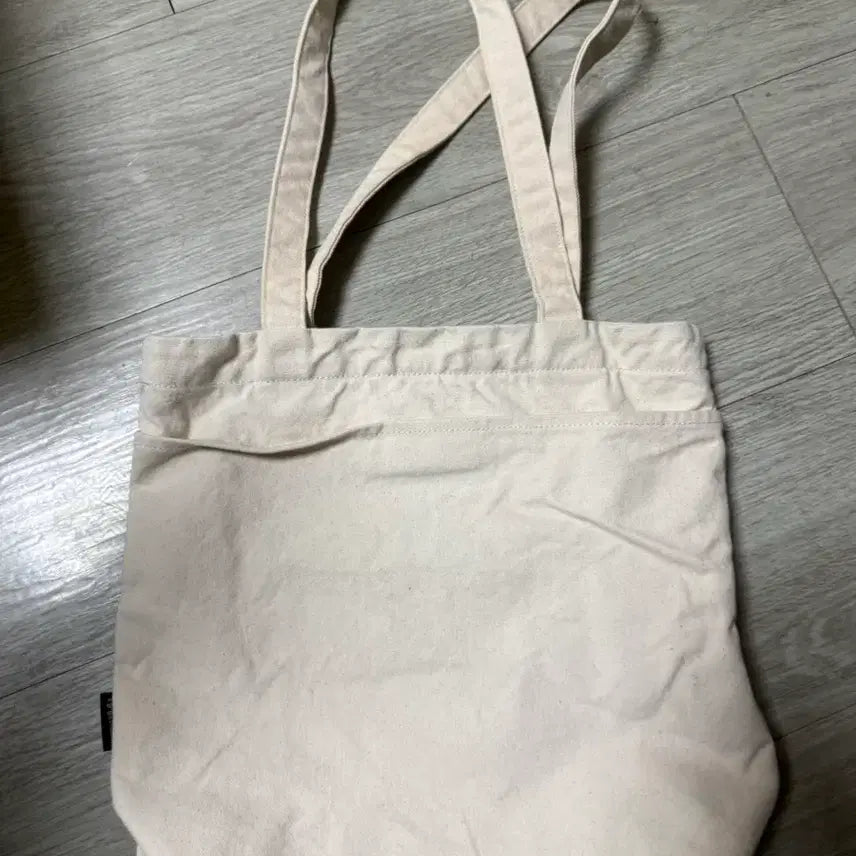 [BUNJANG] Kangol Canvas Tote Bag - Ivory / 캉골 캔버스 토트백 아이보리
