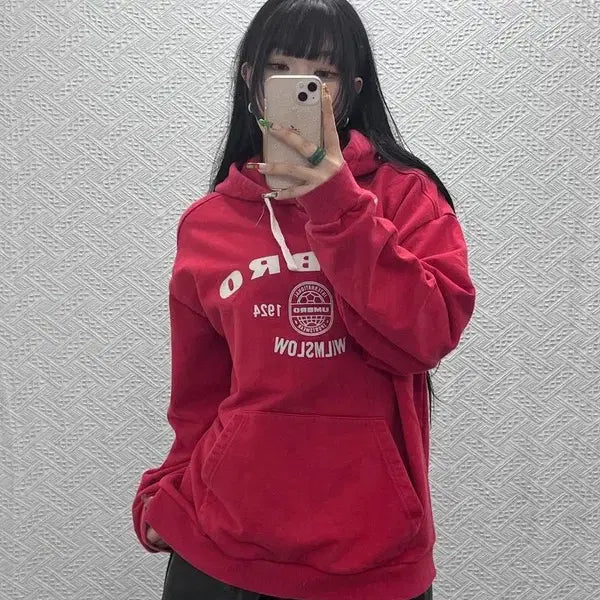 [SOLD OUT] 엄브로 올드스쿨 레트로 빈티지 스펠로고 후드티 100 C09466
