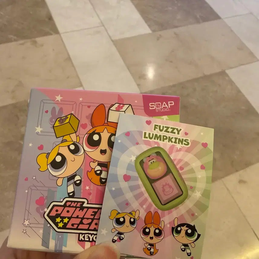 [BUNJANG] Powerpuff Girls Keycap Keyring Fuzzy Lumpkins / 미개봉) 파워퍼프걸 키캡 키링 퍼지 럼킨스