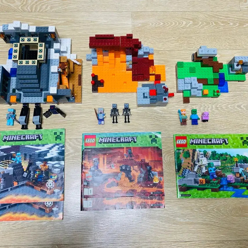 [BUNJANG] LEGO Minecraft Series 3-Piece Bundle Set / 레고 마인크래프트 시리즈 3종 세트 일괄 저렴하게 팝니다