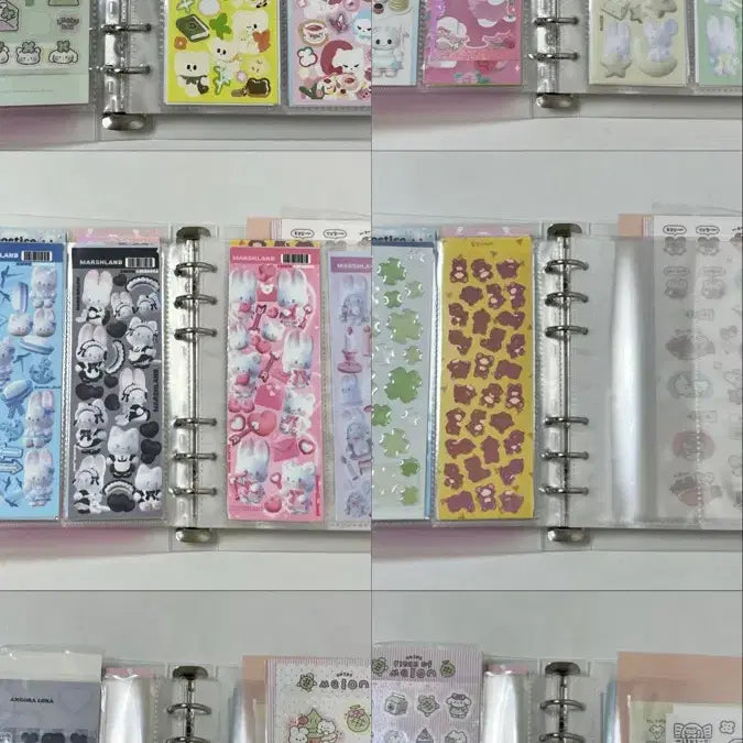 [BUNJANG] Assorted Stationery Bundle / 다꾸 스티커 바인더 + 키링 + 스터디플래너 일괄