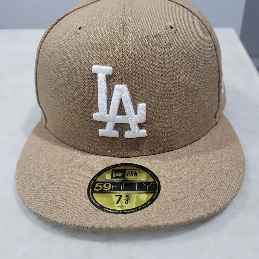 [BUNJANG] New Era LA Snapback Cap Beige / 뉴에라 모자 스냅백 볼캡 7/58 (60.6cm)