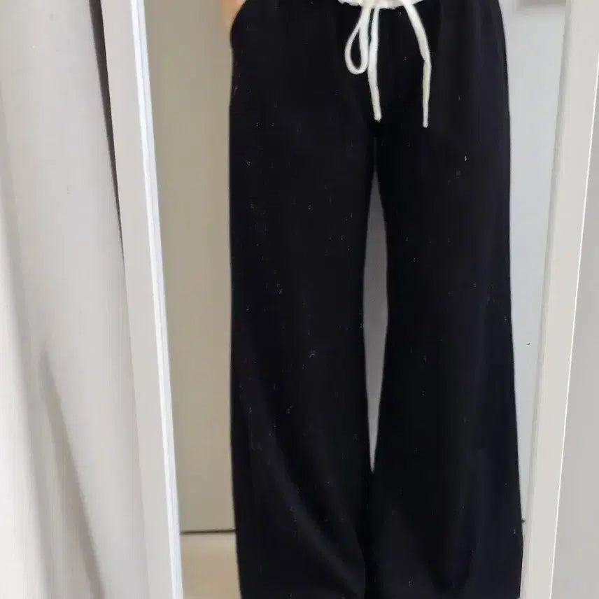 [BUNJANG] 체크 스트링 블라우스 티셔츠 / 체크 스트링 블라우스 티셔츠