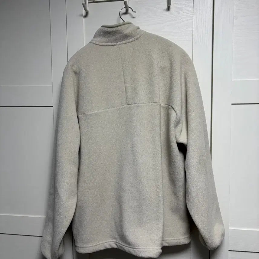 [BUNJANG] Uniqlo Fleece Half-Zip Ivory L / 유니클로 후리스 반집업 아이보리 L