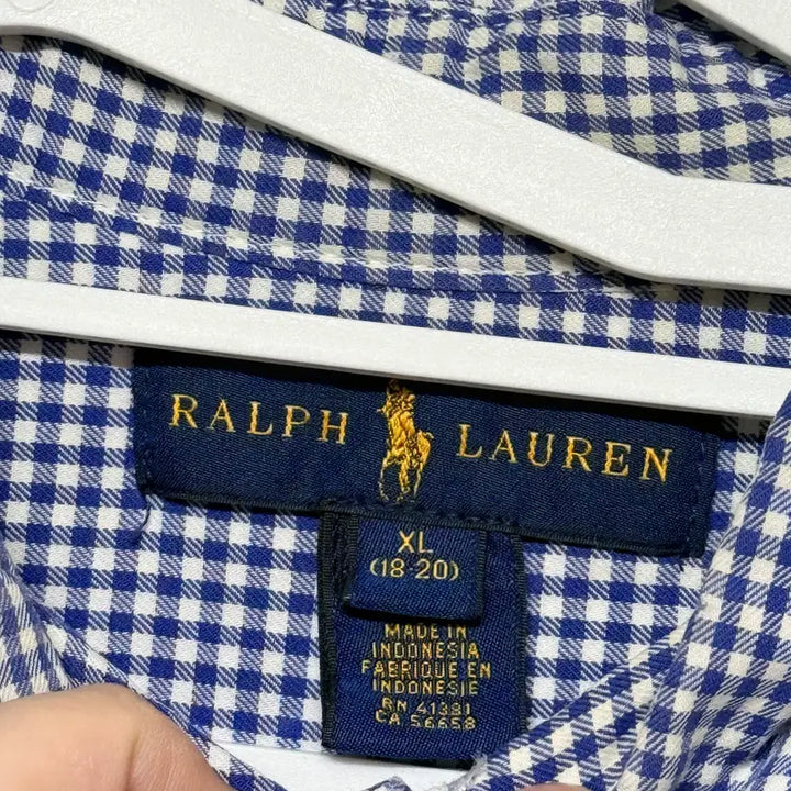 [BUNJANG] Polo Ralph Lauren Gingham Check Shirt XL / 폴로 보이즈 깅엄체크 셔츠 XL