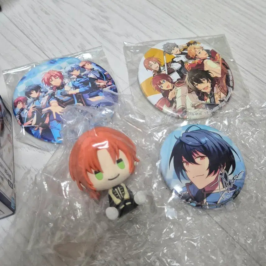[BUNJANG] Ensemble Stars Knights Leo, Ritsu, Puni Beans Can Badge Bundle Set / 앙스타 나이츠 레오 리츠 푸니빈즈 캔배지 뱃지 일괄