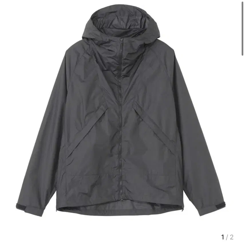 [BUNJANG] Goldwin Ripstop Hooded Jacket Black (Size 5) / 골드윈 립스탑 후디드자켓 블랙5사이즈