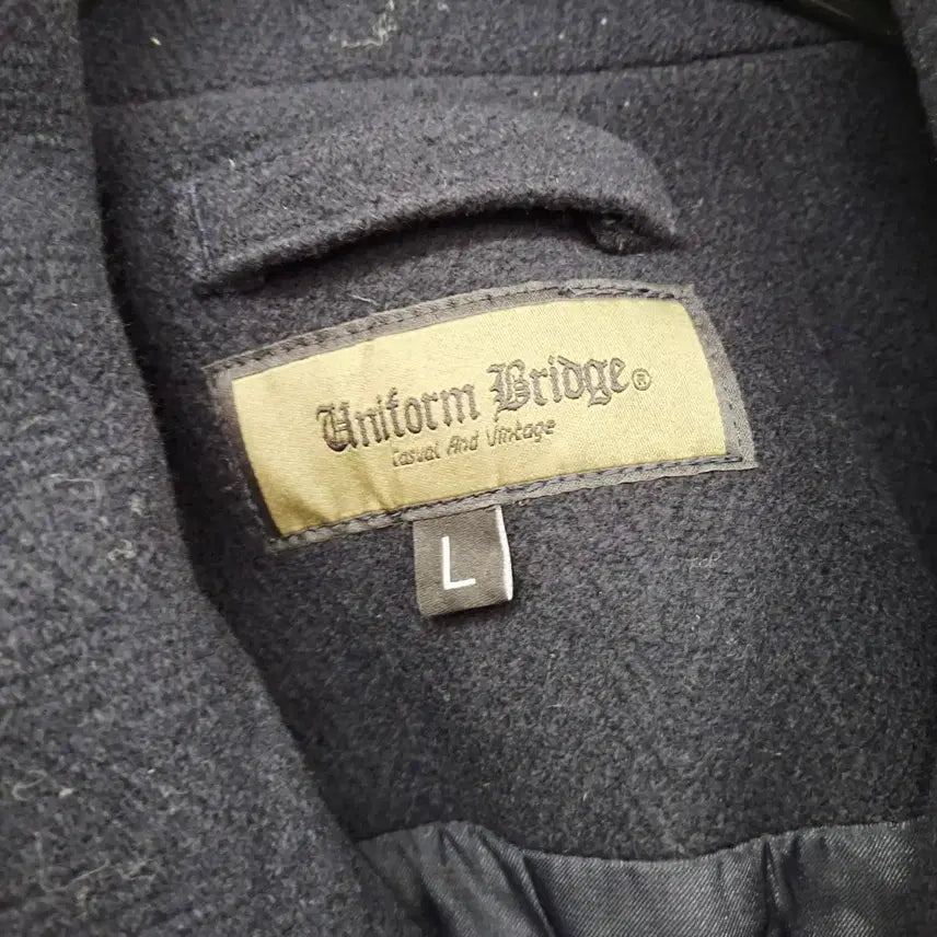 [BUNJANG] Uniform Bridge Navy Wool Pea Coat L / 유니폼브릿지 24 네이비 울 피코트 L 상태좋음