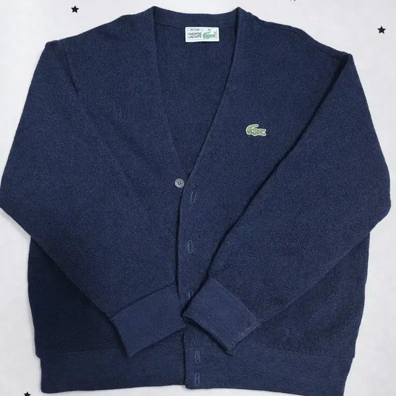 [BUNJANG] Lacoste Navy Cardigan / 라코스테 네이비 가디건 판매 여성 가디건 여자 가디건 교복 가디건