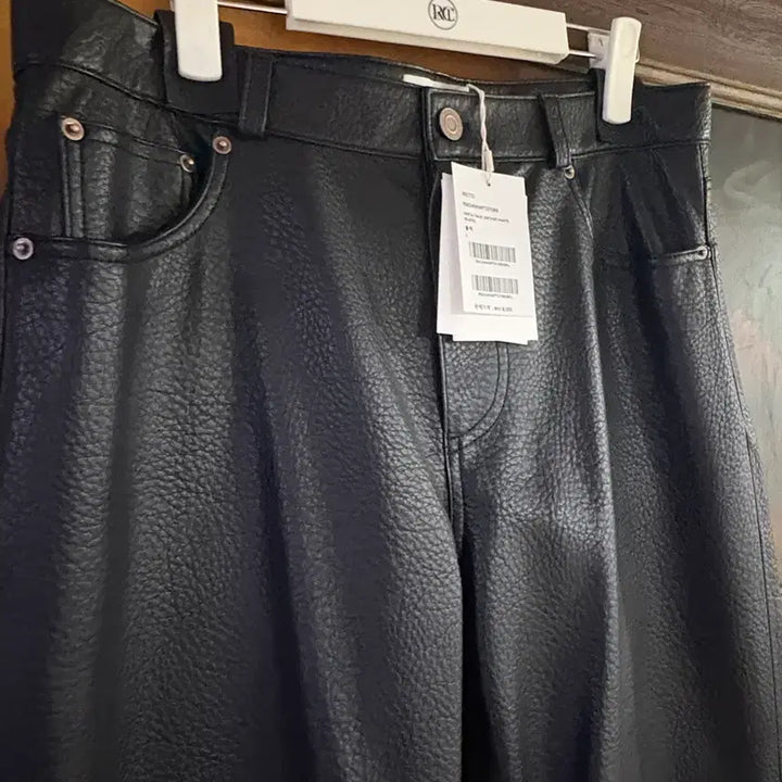 [BUNJANG] RECTO Greta Faux Leather Pants L / (새상품) 렉토 그레타 faux 레더 팬츠 L