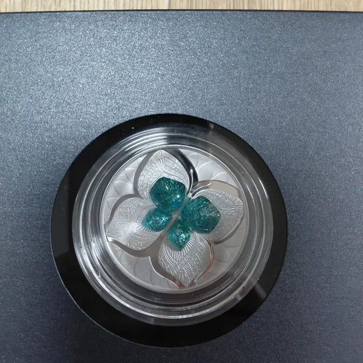 [BUNJANG] Jeweled Flower Silver Coin / 보석 꽃 은화 (케이스 포함)