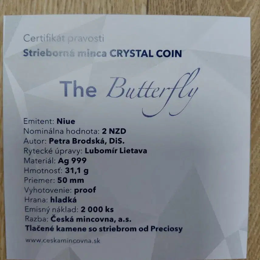 [BUNJANG] Jeweled Flower Silver Coin / 보석 꽃 은화 (케이스 포함)