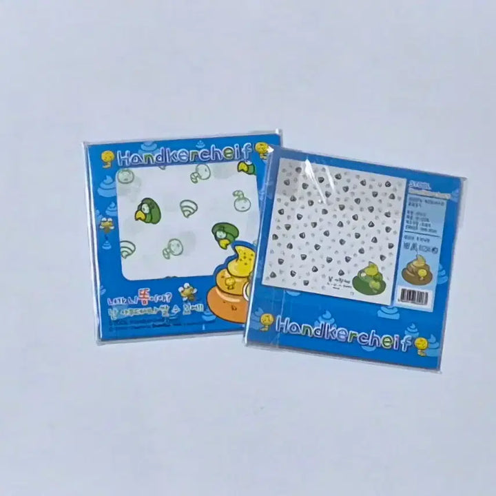 [BUNJANG] Vintage Character Handkerchief / 고전문구 똥 캐릭 손수건