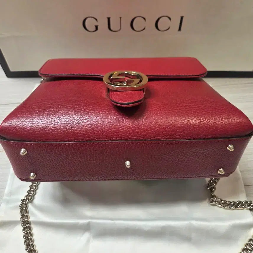 [BUNJANG] Gucci Interlocking Top Handle Small Red Bag / (A+)구찌 인터로킹탑핸들 레드  스몰