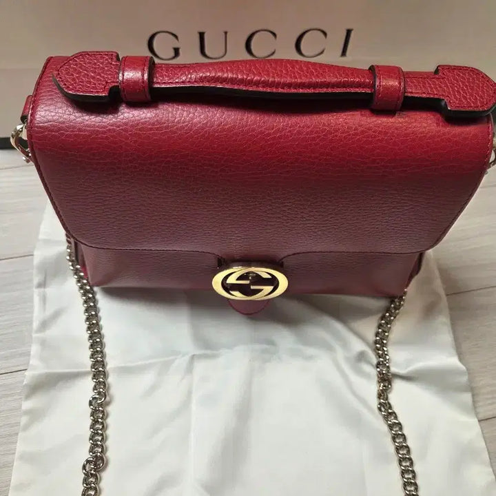 [BUNJANG] Gucci Interlocking Top Handle Small Red Bag / (A+)구찌 인터로킹탑핸들 레드  스몰