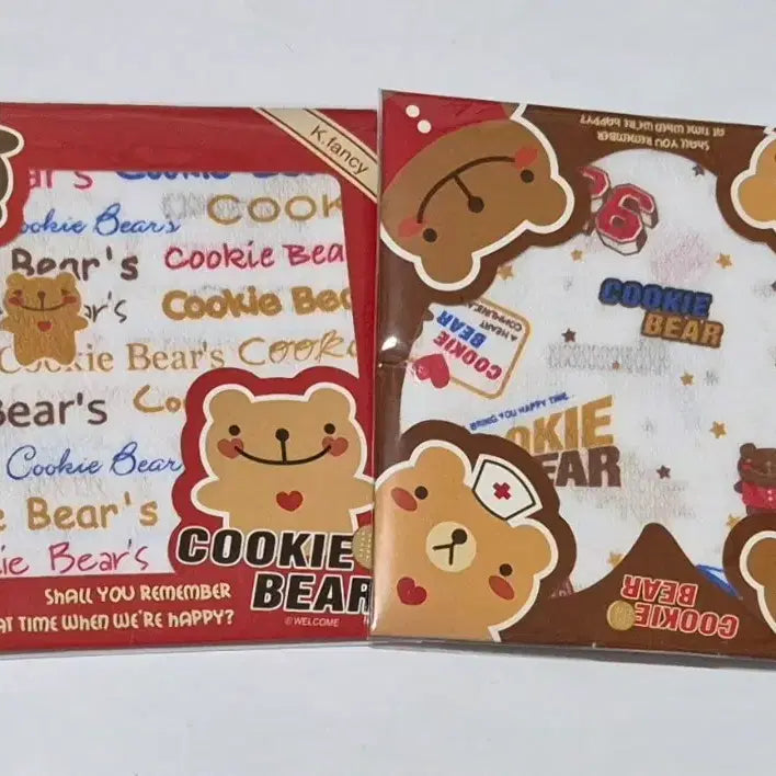 [SOLD OUT] 고전문구 쿠키베어 캐릭 손수건