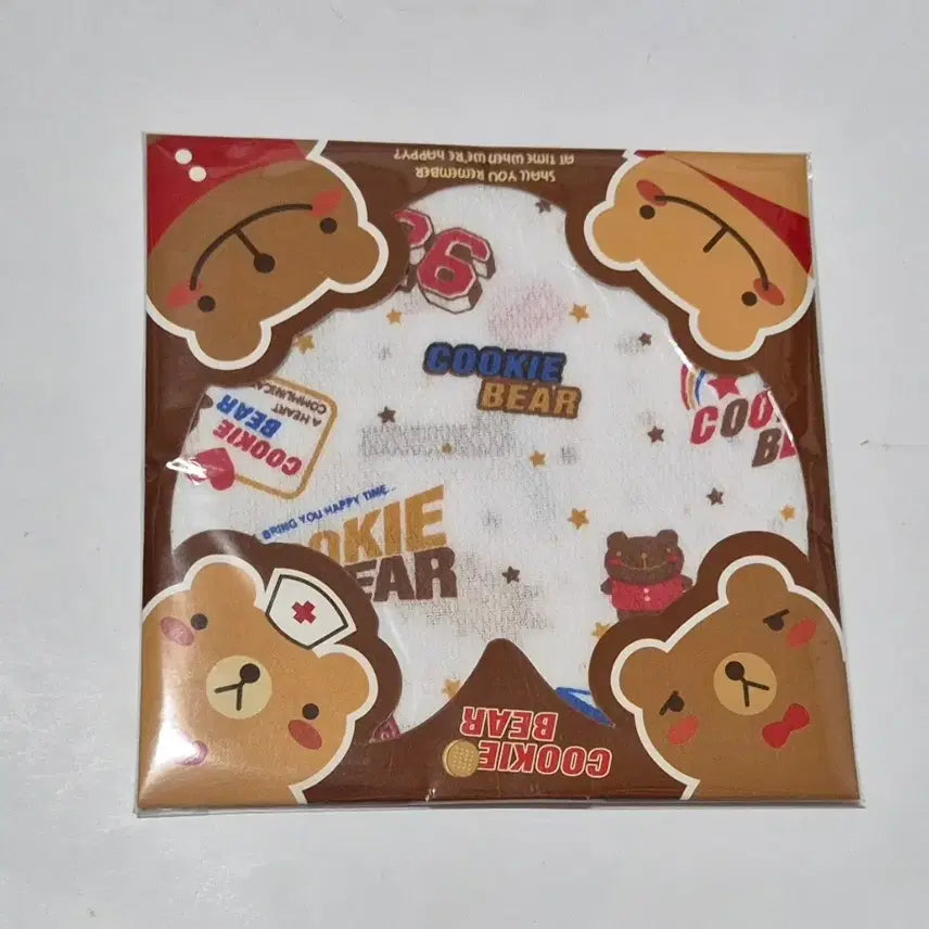 [SOLD OUT] 고전문구 쿠키베어 캐릭 손수건