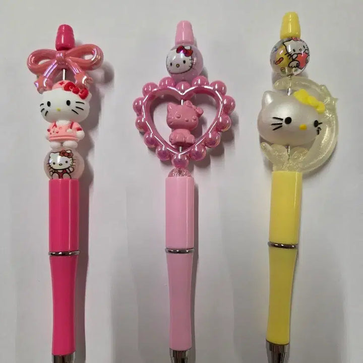[BUNJANG] Hello Kitty Ballpoint Pen Set / 헬로키티 볼꾸 펜꾸 3개 1세트