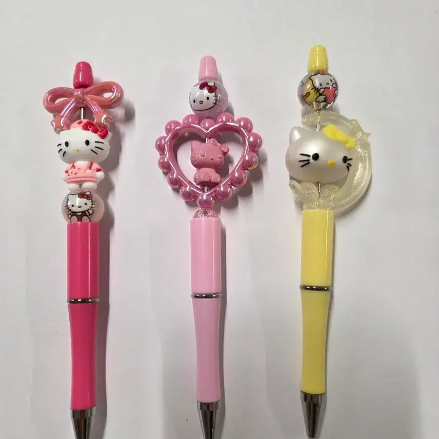 [BUNJANG] Hello Kitty Ballpoint Pen Set / 헬로키티 볼꾸 펜꾸 3개 1세트