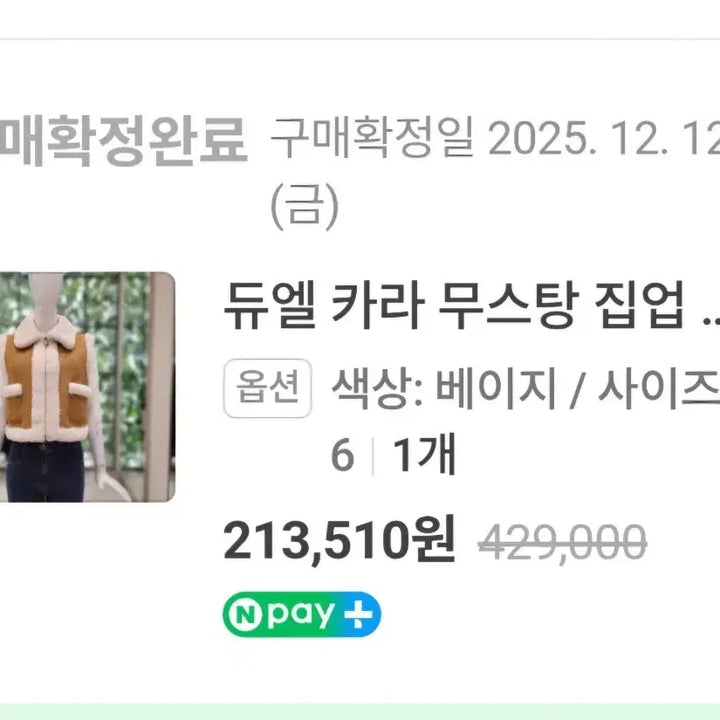 [BUNJANG] DEW E L Suede Vest / 듀엘 무스탕 조끼