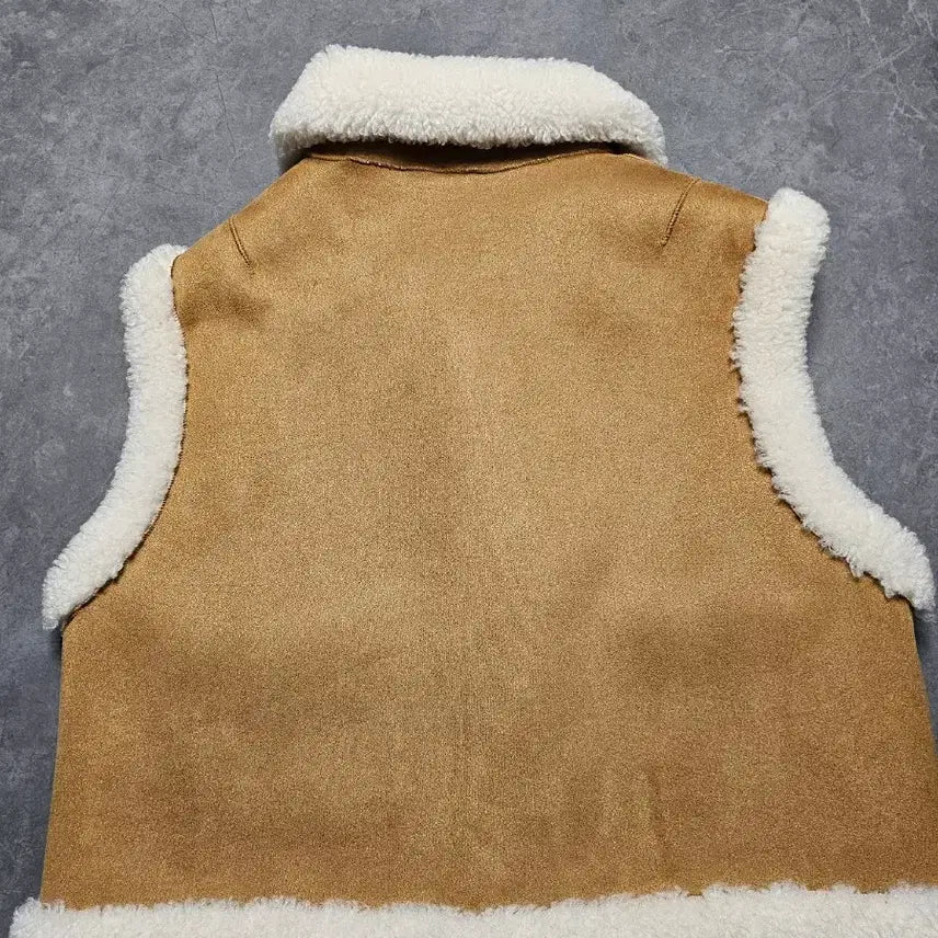 [BUNJANG] Duel Suede Shearling Vest / 듀엘 무스탕 조끼