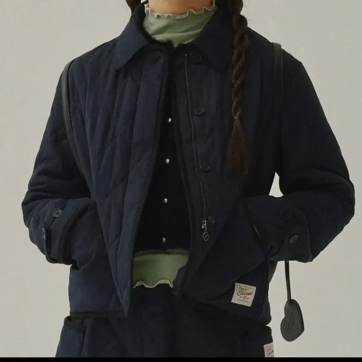 [BUNJANG] Covernat Quilted Jacket (Dark Navy, S) / 커버낫 퀼팅 자켓 판매합니다