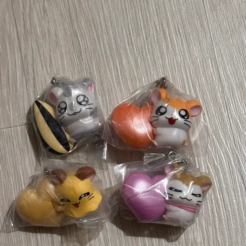 [BUNJANG] Hamster Keychain Bundle Set / 햄토리 키링 4개