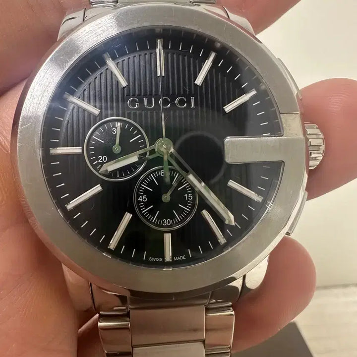 [BUNJANG] Gucci G-Chrono Men's Watch / 구찌 GUCCI G-크로노 메탈 남성시계(YA101204)
