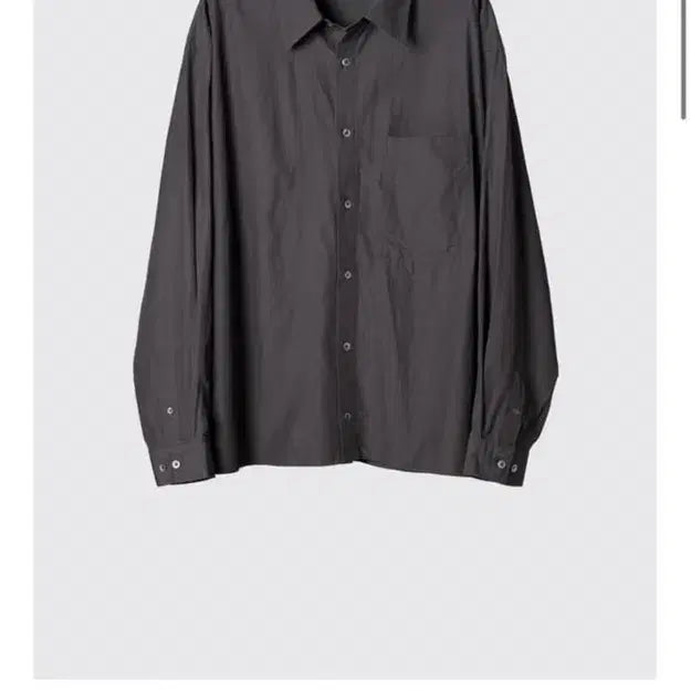 [BUNJANG] Haechi Room Cropped Shirt Charcoal Size 4 / 해칭룸 크롭 셔츠 차콜 4